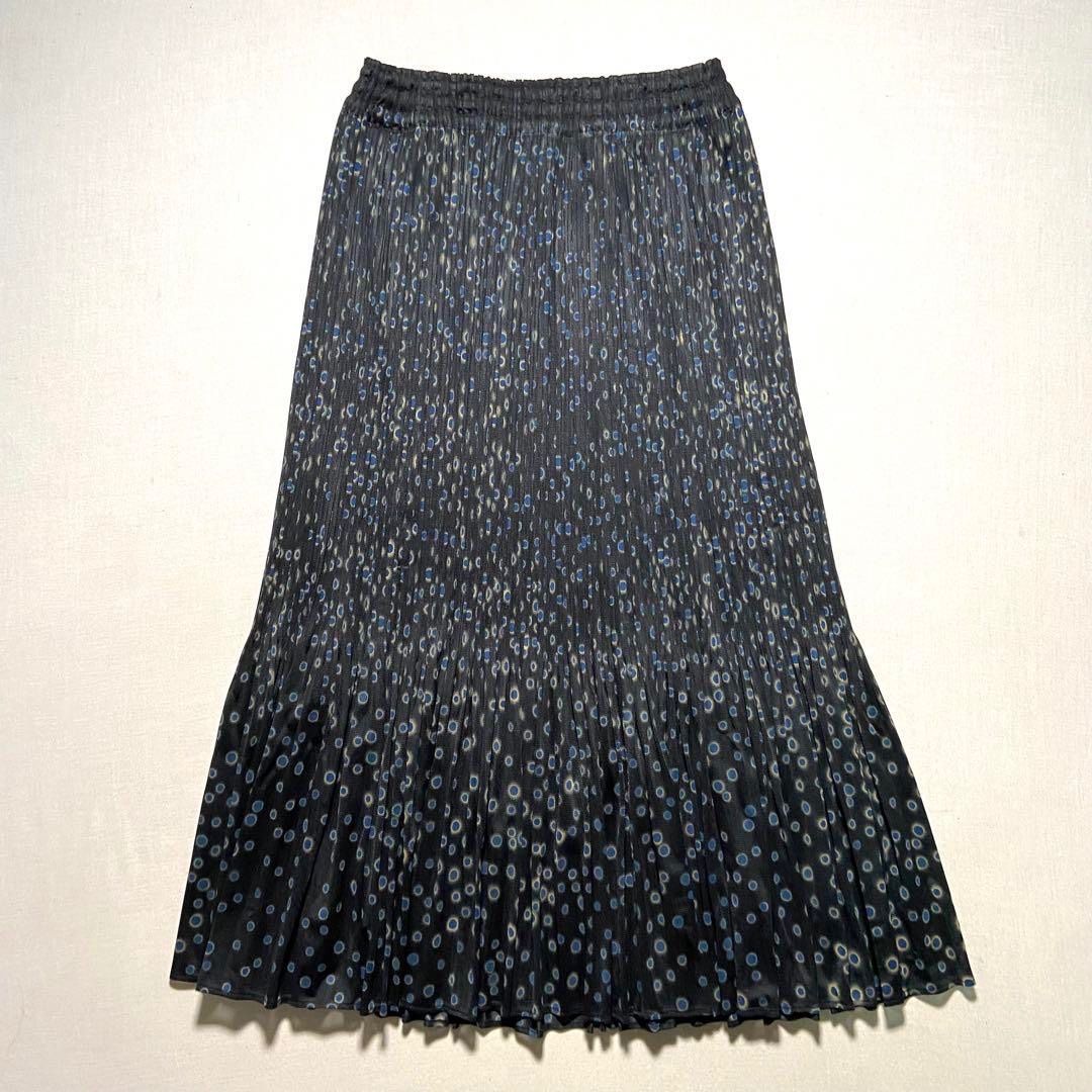 PLEATS PLEASE スカート 総柄 ドット サイズ3 ISSEY MIYAKE