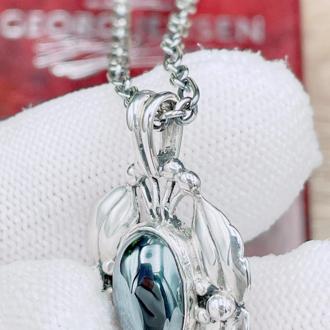 ◇ジョージジェンセン◇ 2000 年 イヤー ペンダント ネックレス Ag925 ジョージジェンセン Georg Jensen ネックレス イヤーペンダント