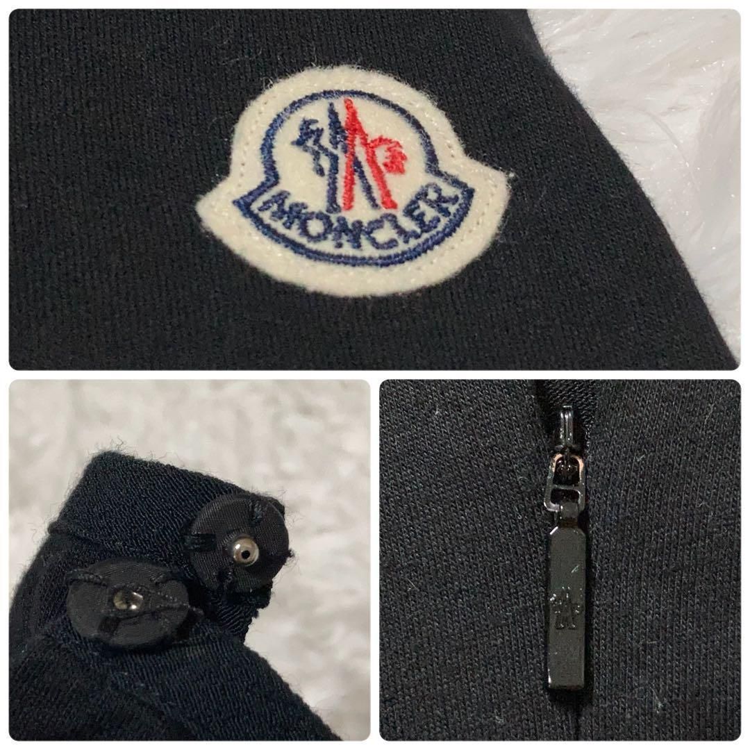 鑑定済】MONCLER ロングワンピース 肩ロゴ ABIT 黒 S - メルカリ