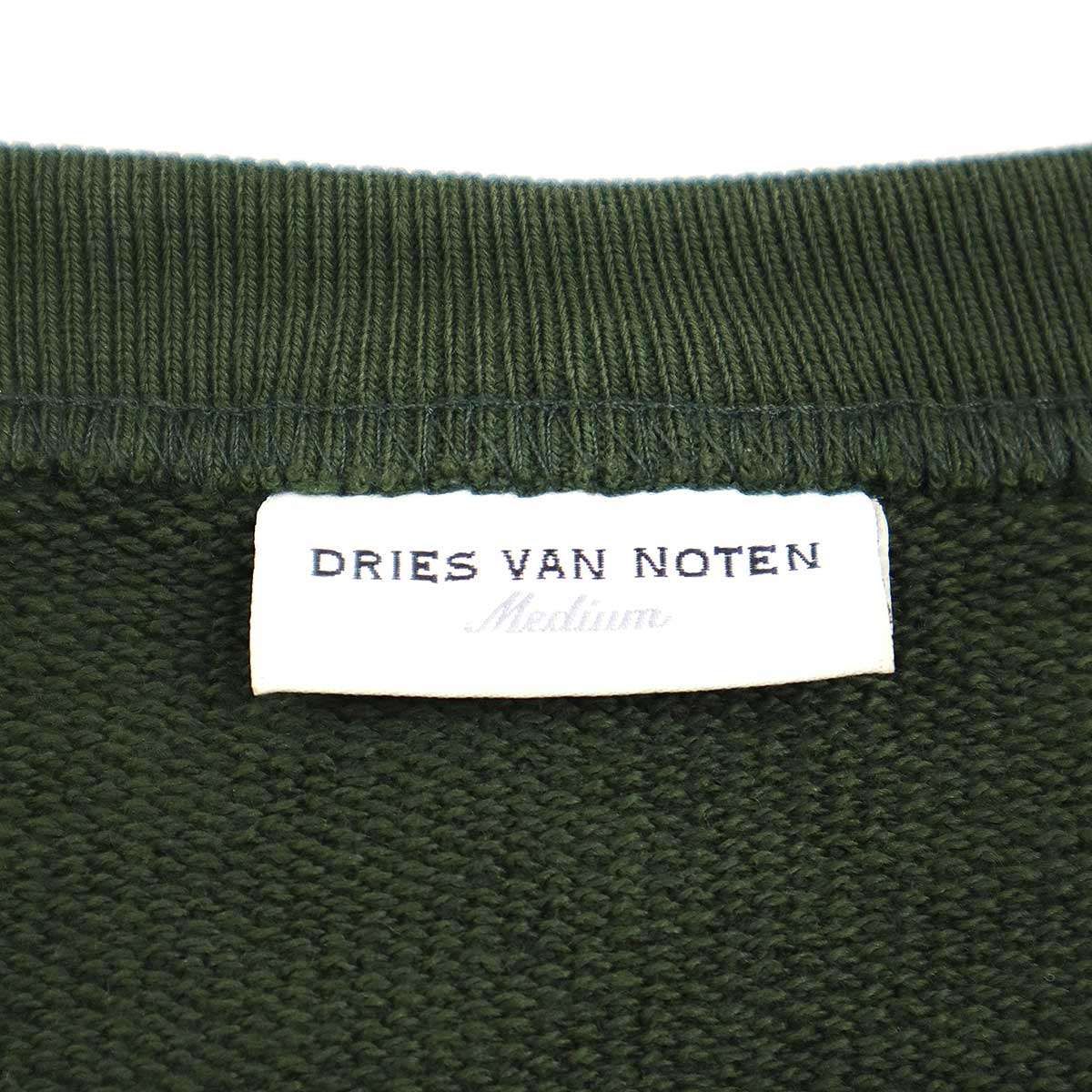 DRIES VAN NOTEN ドリスヴァンノッテン 22AW HAX 5611 M.K.SWEATER BOT オーバーサイズスウェットトレーナー  グリーン M - メルカリ