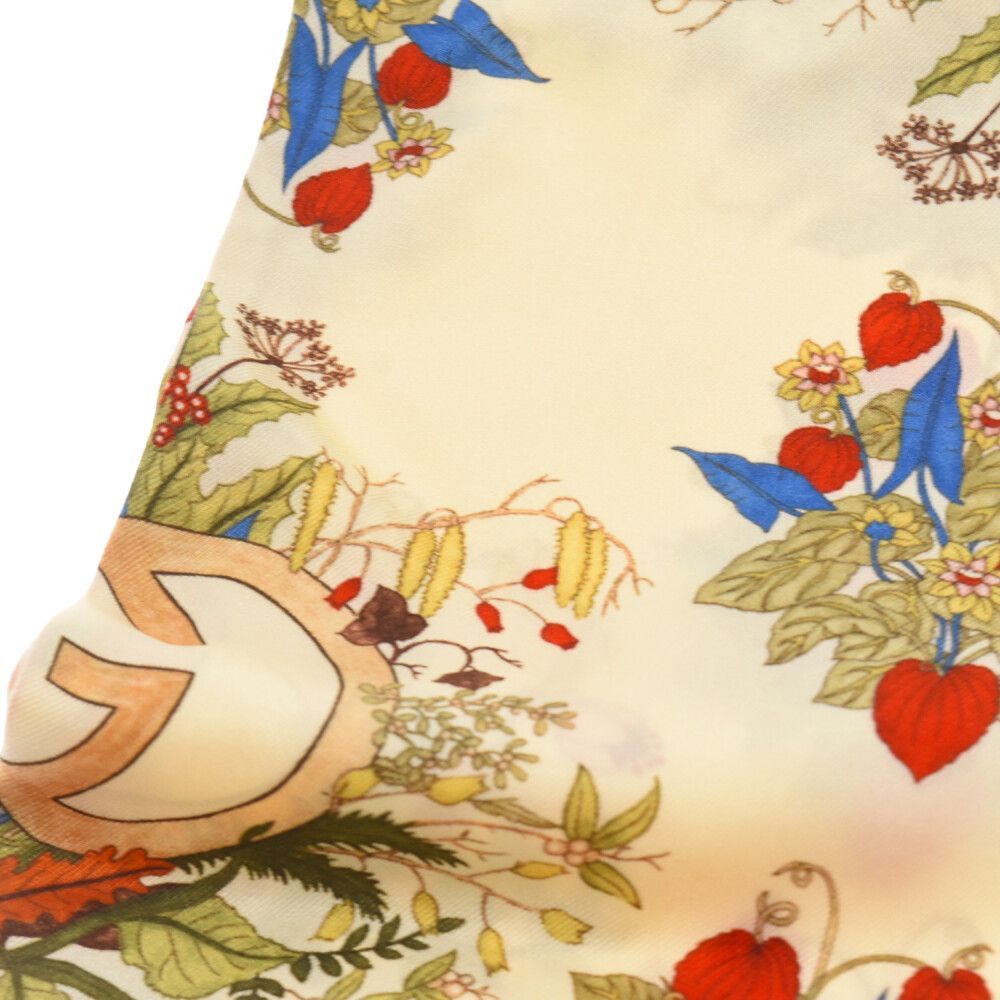 公式新製品 GUCCI グッチ GARDEN シルクスカーフ サックス | ambicaint.com