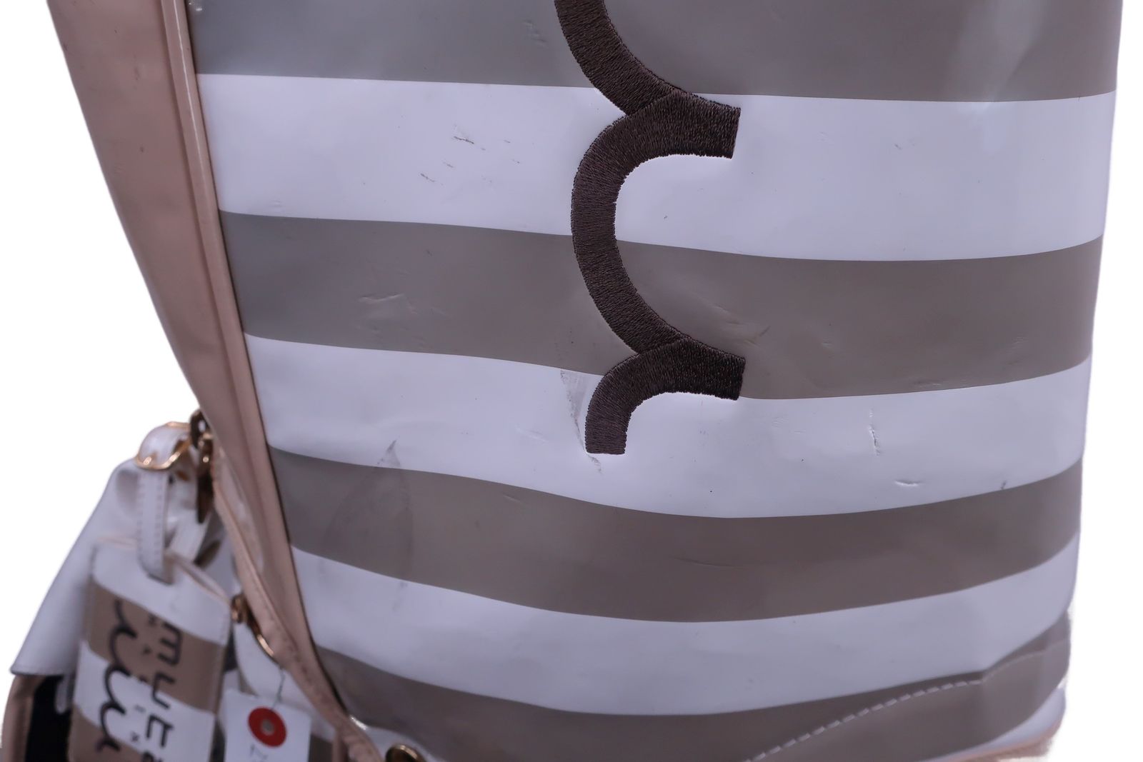 ムータエナメルバックホワイト ムータマリンゴルフバック エナメル