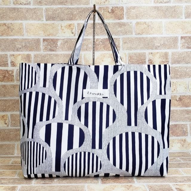美品 ミナペルホネン ☆ ラインツリー レッスンバッグ A4OK トート 