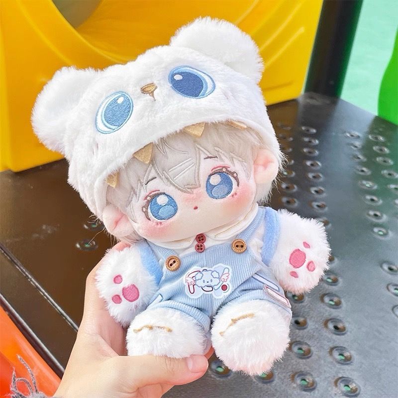 着せ替えぬいぐるみ 20cm ロングヘア スケルトン(骨)入り 無属性　紫陽花 20cmぬい】ぬい本体 スケルトン 骨 ぬいぐるみ アイスクリーム