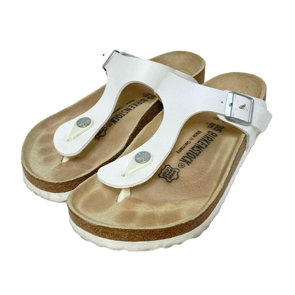 BIRKEN STOCK(ビルケンシュトック) サンダル 35 レディース - 白