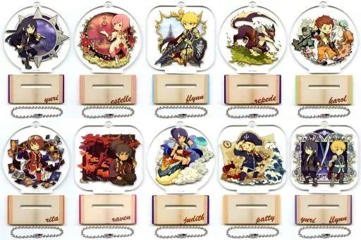 キーホルダー マスコット キャラクター 全10種セット テイルズ オブ ヴェスペリア キャラクタークロニクル トレーディングアクリルスタンドキーホルダー Vol.1