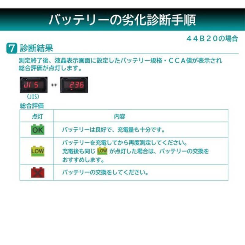 【 新品 未開封 】 大自工業 バッテリー診断機(LEDデジタル表示) DC12V 診断内容：CCA値・CA値・MCA値 バッテリー劣化・発電状態＆始動能力検知 ML-102 未使用 送料無料