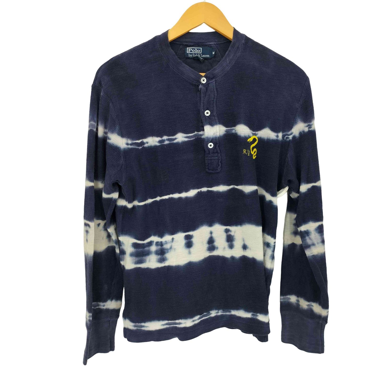 ポロバイラルフローレン Polo by RALPH LAUREN ヘンリーネック ガーメントダイ サーマル L/S カットソー メンズ JPN：M 