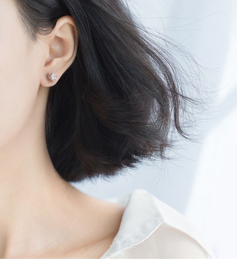 ピアス レディース 18K 金属アレルギー対応 小さめ シルバー925