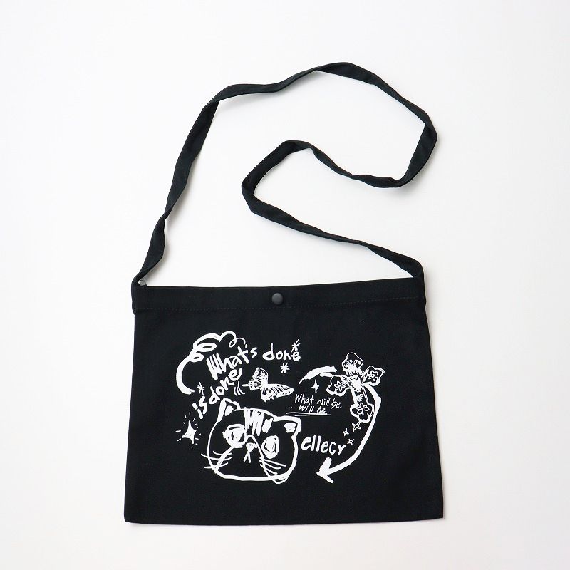美品 &ellecy ロイスクレヨン モノクロネコシャツOP｜レディース