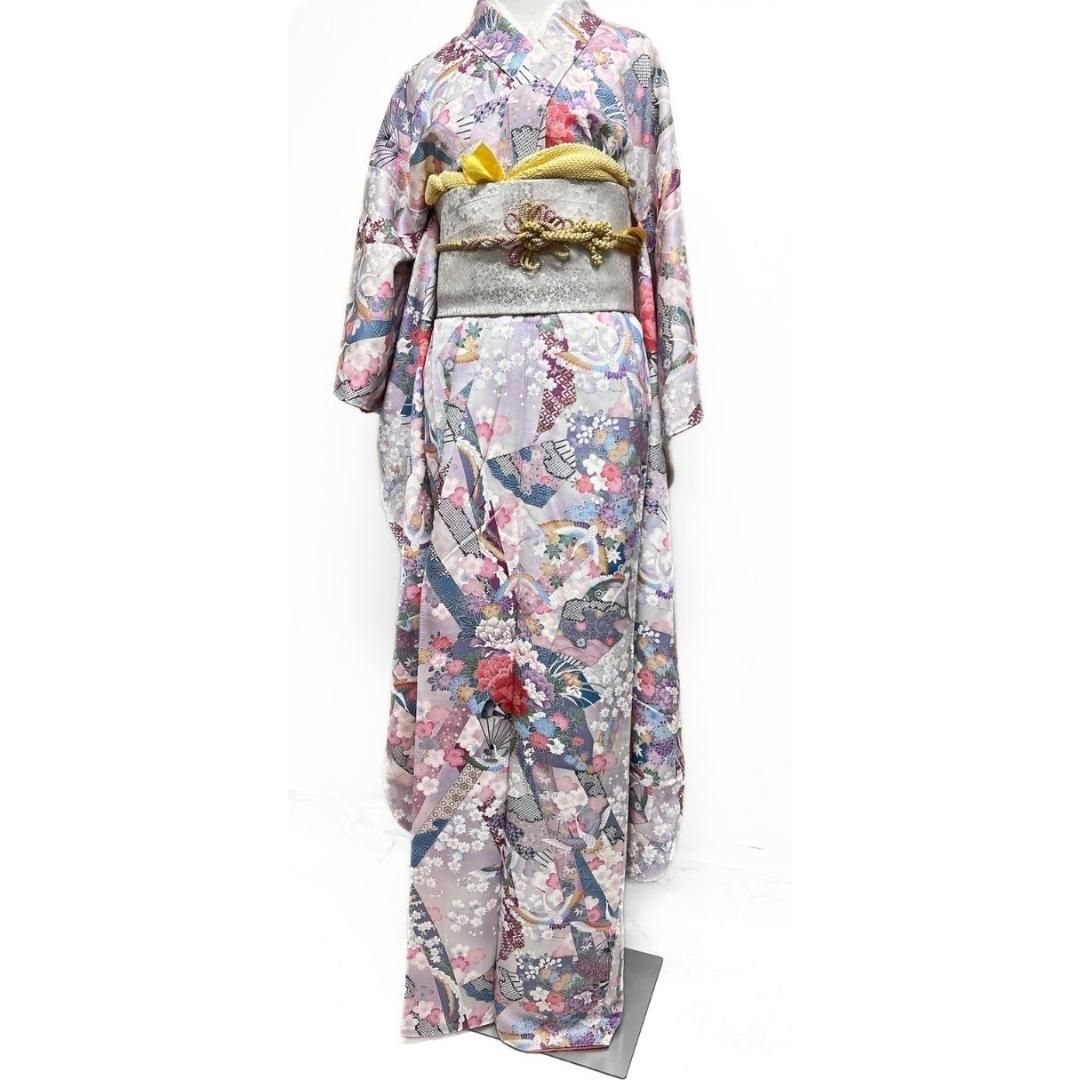 束熨斗 牡丹 梅花 桜花 鶴 振袖 襦袢セット 着物 014a p - メルカリ