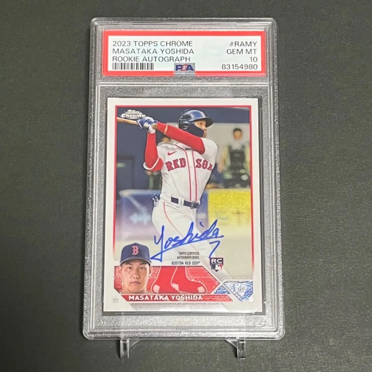 PSA10】吉田正尚直筆サインカード 2023 Topps Chrome Masataka Yoshida 