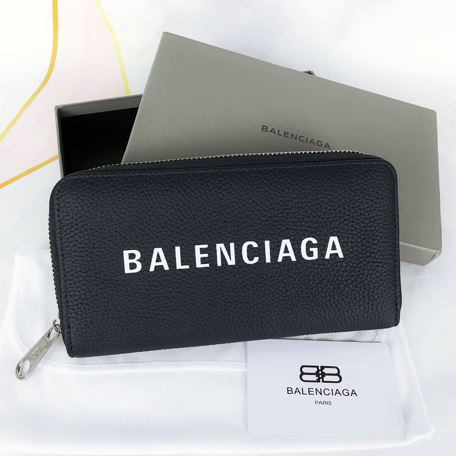 ⭐️美品⭐️BALENCIAGA バレンシアガ ブラック ラウンドファスナー 長 ...