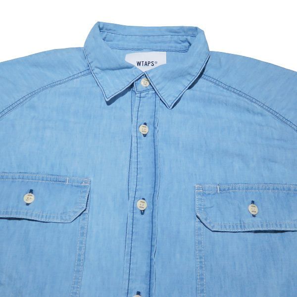 WTAPS ダブルタップス 242WVDT-SHM02 WTAPS◇長袖シャツ/2/デニム/IDG/242WVDT-SHM02/CB LS COTTON