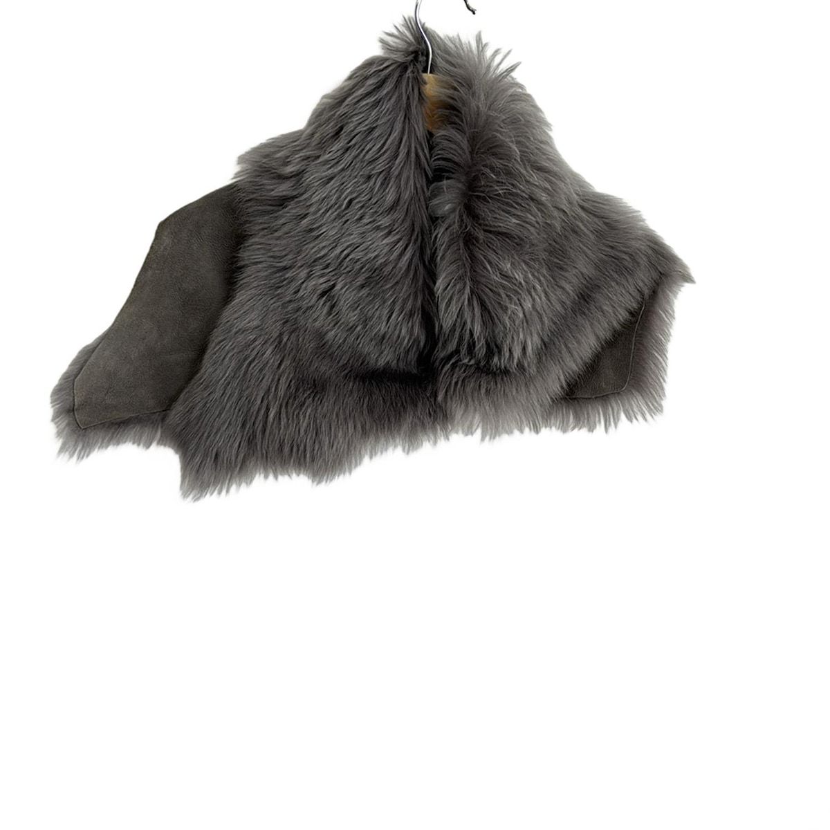 KARL DONOGHUE ムートン レザー ファーショール カールドノヒュー