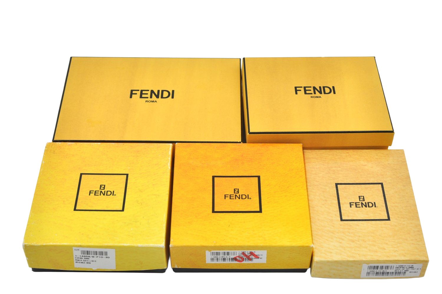 FENDI フェンディ 箱 ペーパー イエロー 5セット L2779 FENDI