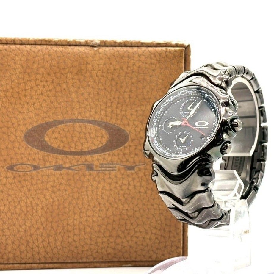 レア　Oakley オークリー　腕時計_Oakley GMT 希少00sメタリック】 OAKLEY オークリー メンズ 腕時計 GMT