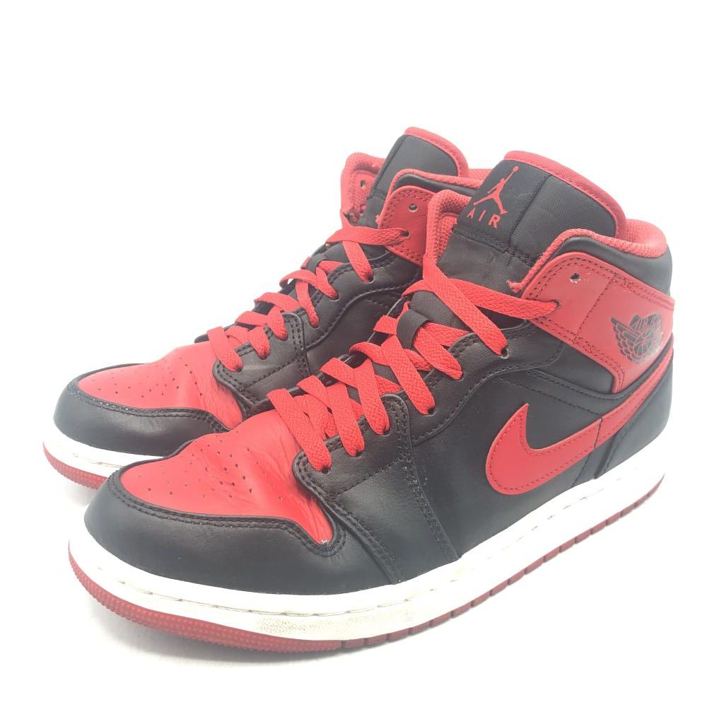 NIKE AIR JORDAN 1 MID ALTERNATE BRED レッド ブラック 27cm DQ8426-060 ナイキ エア ジョーダン 1 ミッド オルタネート ブレッド 17