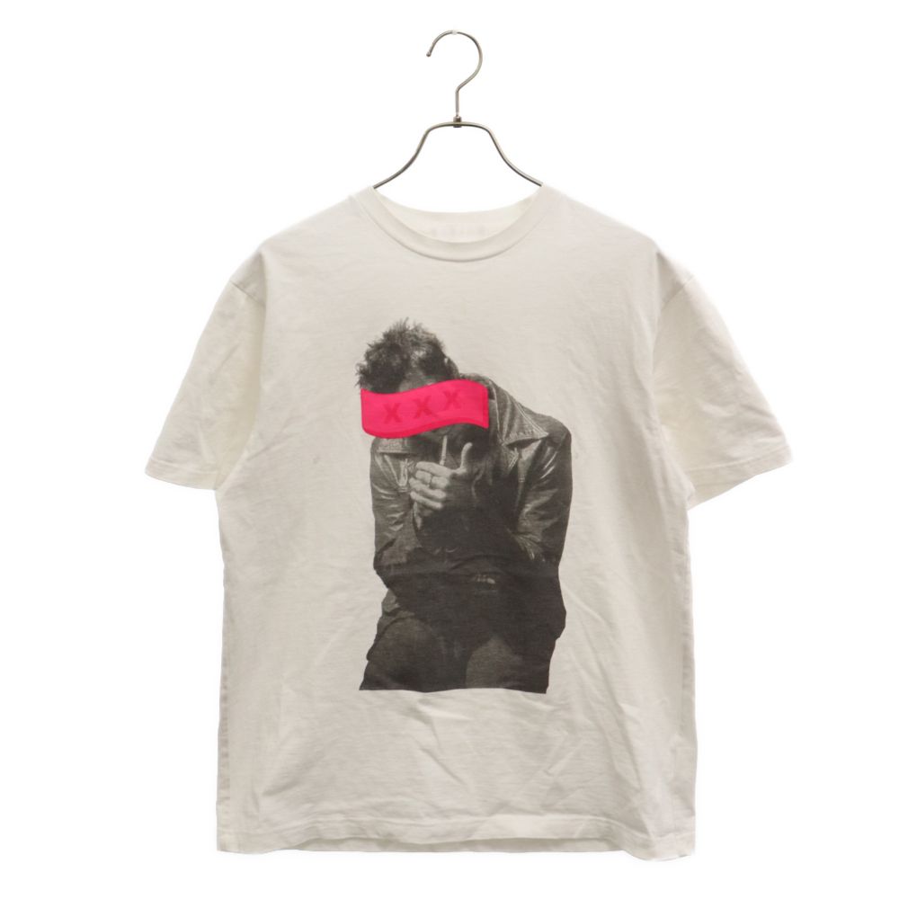 GOD SELECTION XXX (ゴッドセレクショントリプルエックス) 22SS フロントプリント クルーネック 半袖Tシャツ カットソー ホワイト GX-S22-ST-10