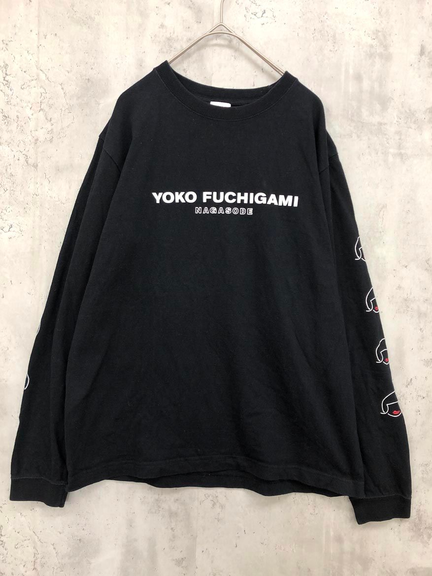 レプリカ　松山選手レプリカ　クロス総柄シャツ　イエロー　LL YOKO FUCHIGAMI ロバート秋山 NAGASODE ロンT ロゴ Tシャツ