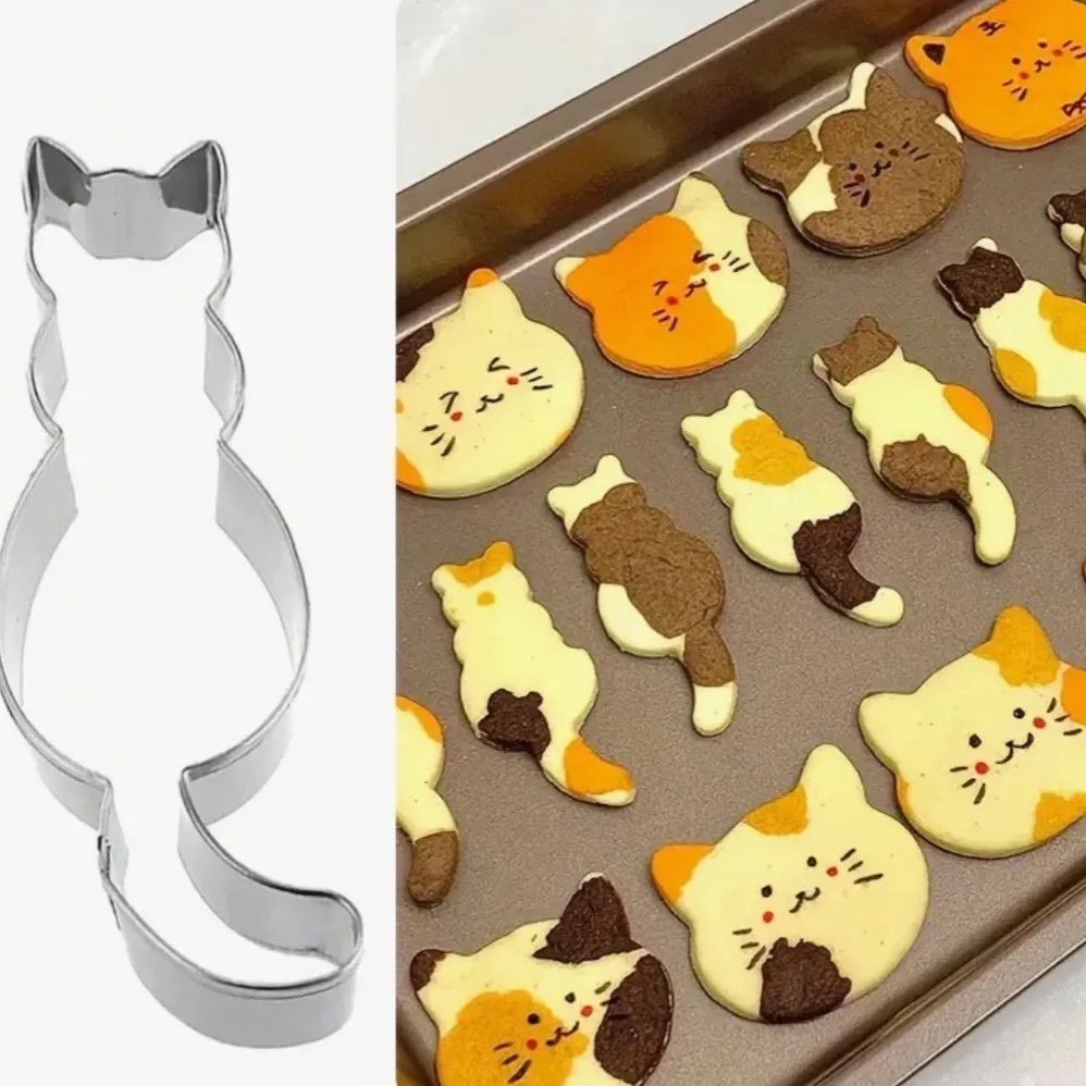 型抜きクッキーにゃんこ型☆全9型☆可愛い猫型のクッキー型