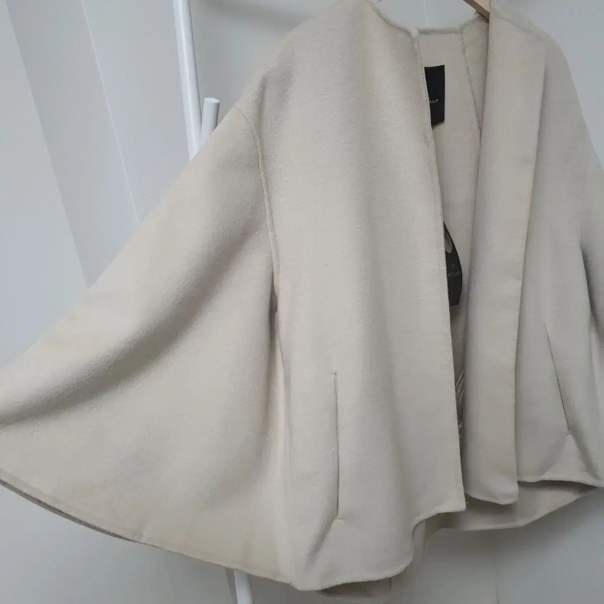 ウールカシミア ケープコート