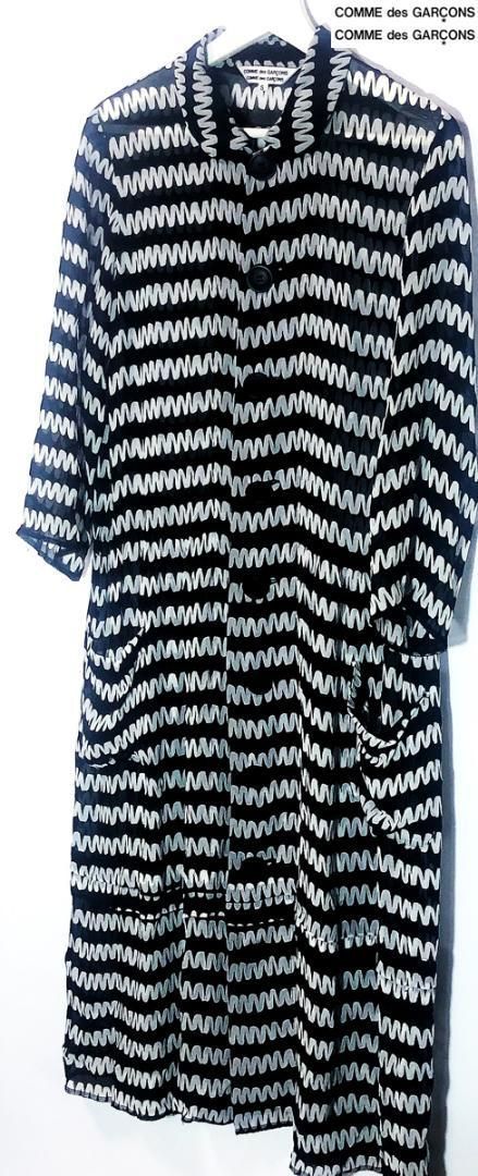希少/ランウェイ着■11SS/コムコム コムデギャルソン 総柄 シアーワンピース 希少/ランウェイ着□11SS/コムコム コムデギャルソン 総柄