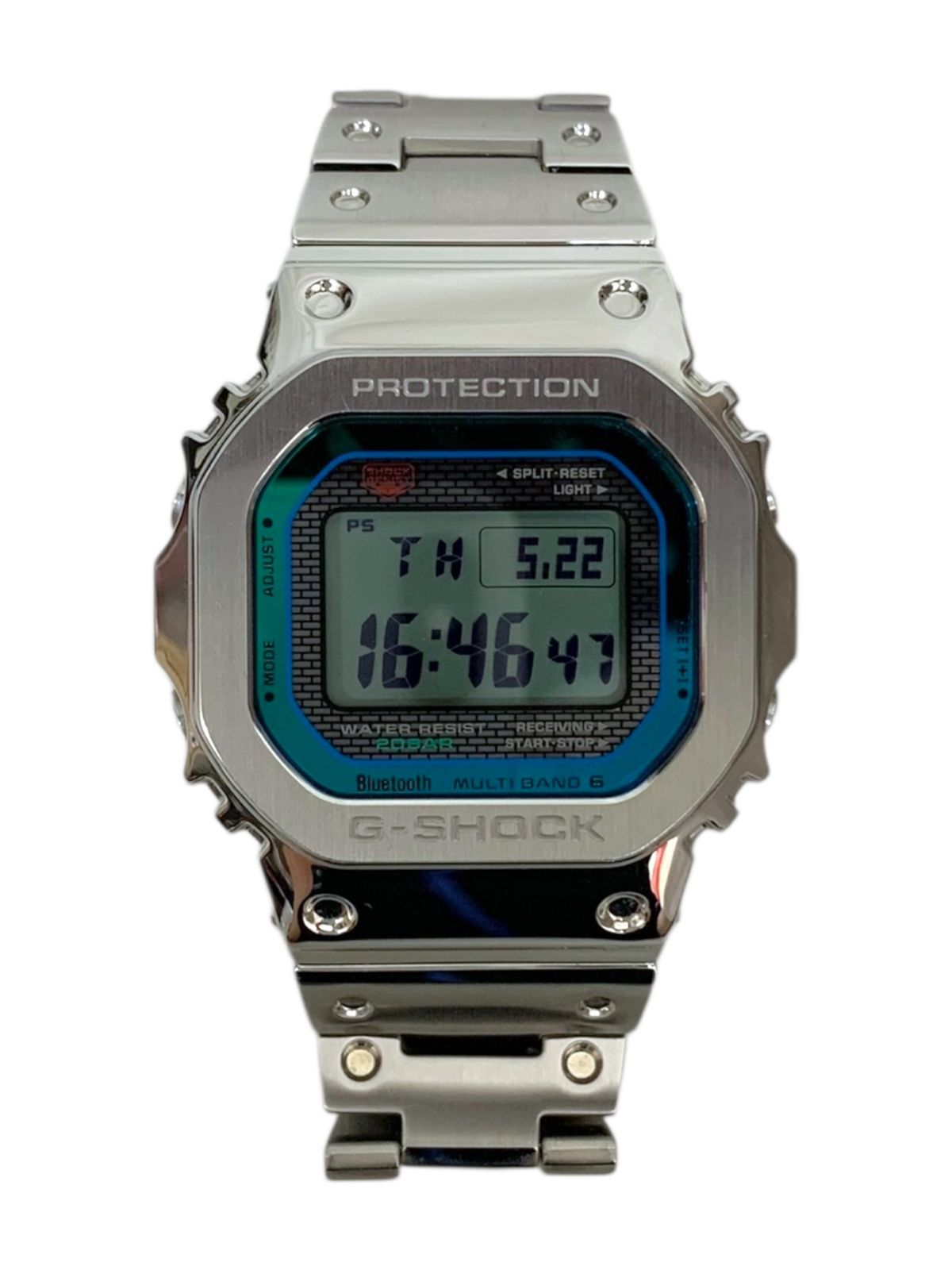 G-SHOCK フルメタル デジタル腕時計 シルバー CASIO (カシオ) G-SHOCK フルメタルGショック デジタル 腕時計 GMW