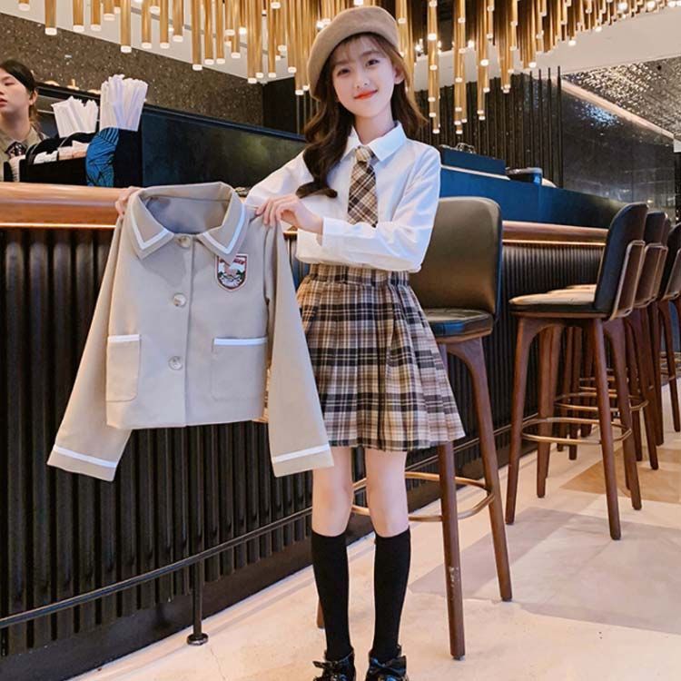 制服 卒業式 スーツ 女の子 3点セット 子供服 小学生 JK制服 スクール 