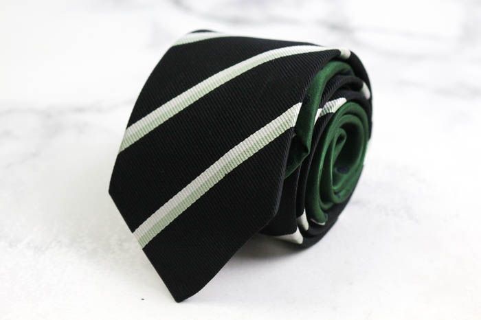 ジラフ ブランド ネクタイ シルク ドット柄 ストライプ柄 PO メンズ ブラック giraffe 【中古】