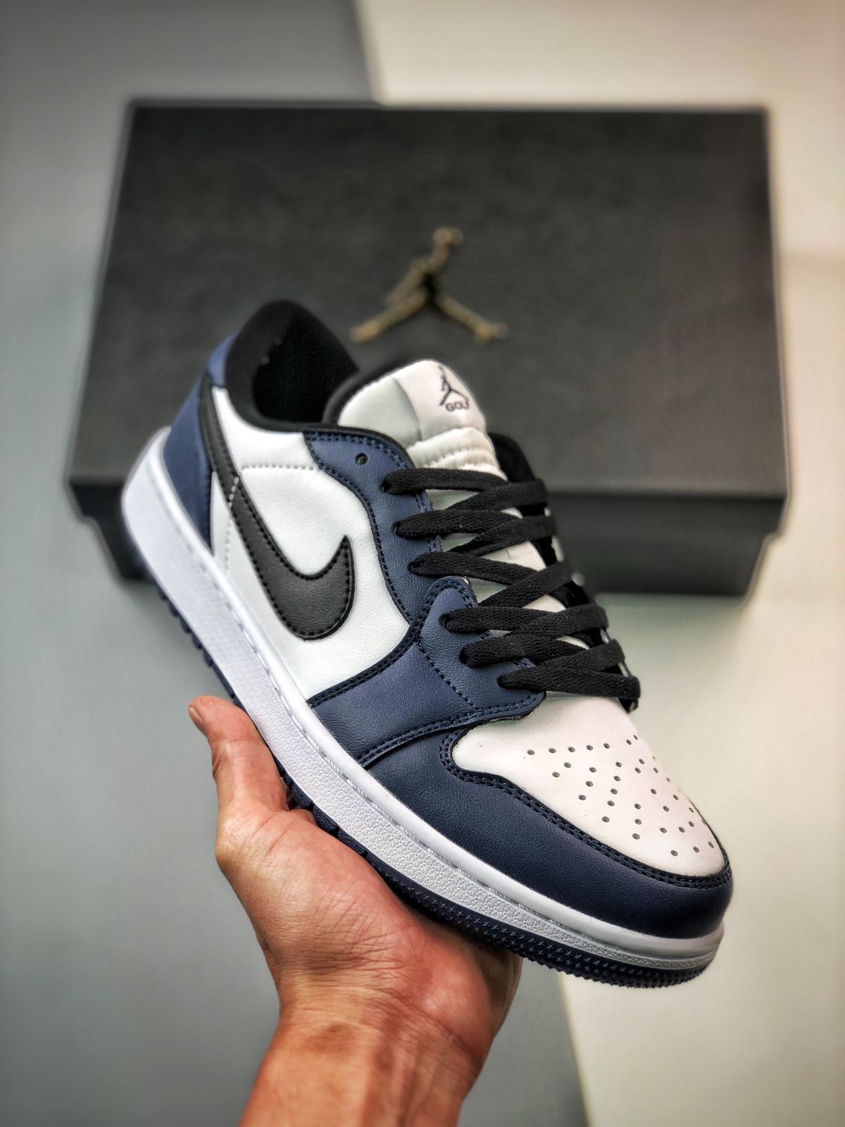 Nike Air Jordan 1 Low Golf Midnight Navy Men's Shoes ナイキ エア ジョーダン 1 ロー ゴルフ ミッドナイト ネイビー メンズ シューズ DD9315-104