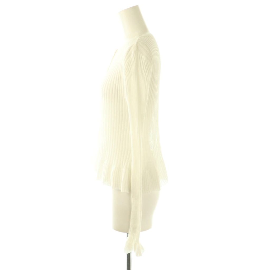 トップス herlipto Frill Knit Cardigan white Frill Knit Cardigan