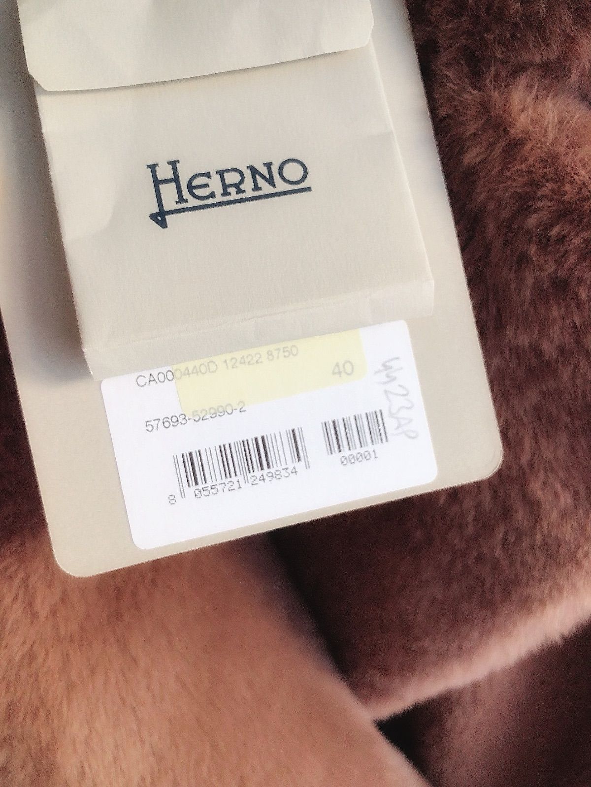 雑誌掲載*HERNO CA000440D ヘルノ エコファー コート サイズ40 - EU