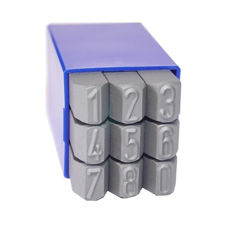 グラブレム 逆数字刻印セット スタンダード 0~9 4mm 1