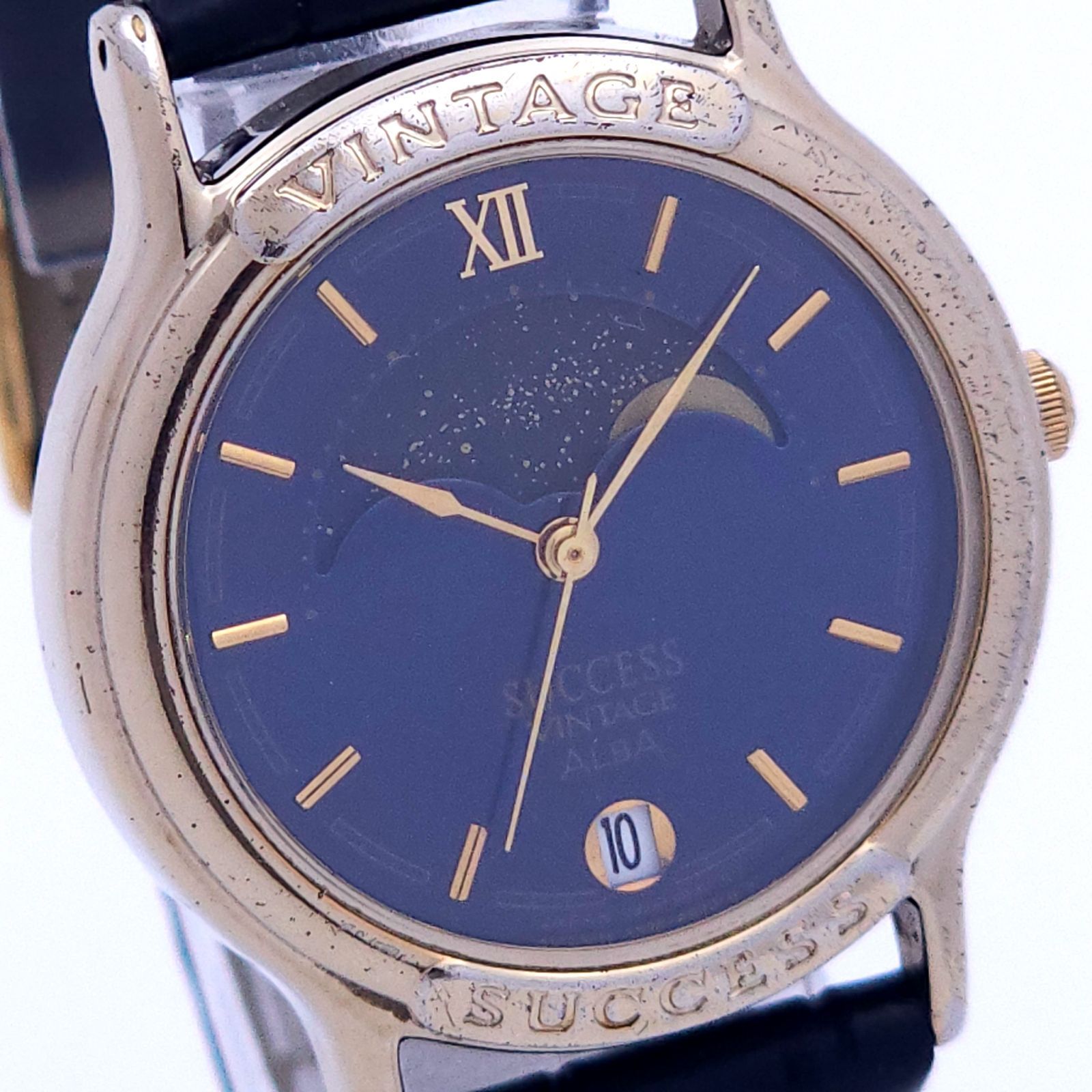 SEIKO セイコー アルバ サクセス ビンテージ V338-6B60 ムーンフェイズ 