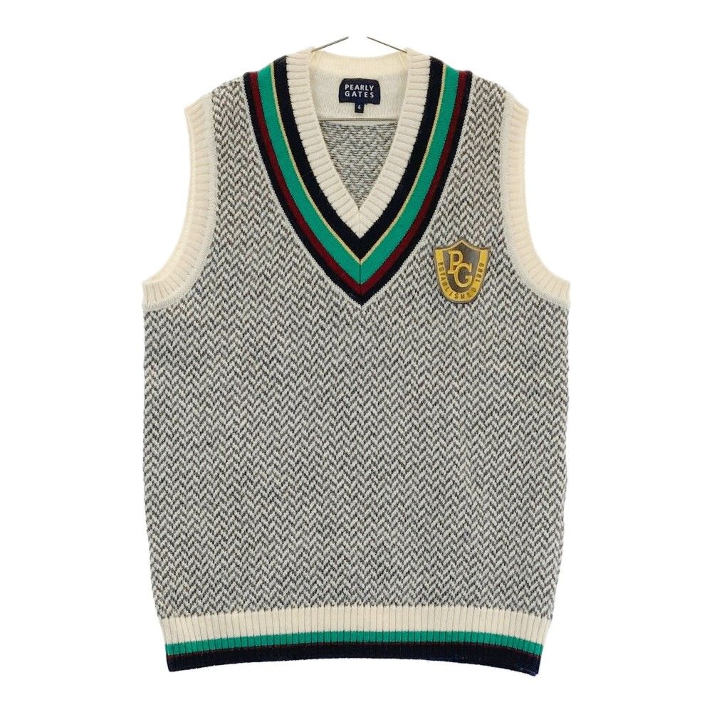 PEARLEY GATESパーリーゲイツ ウール Vネック セーターメンズ 4 【公式