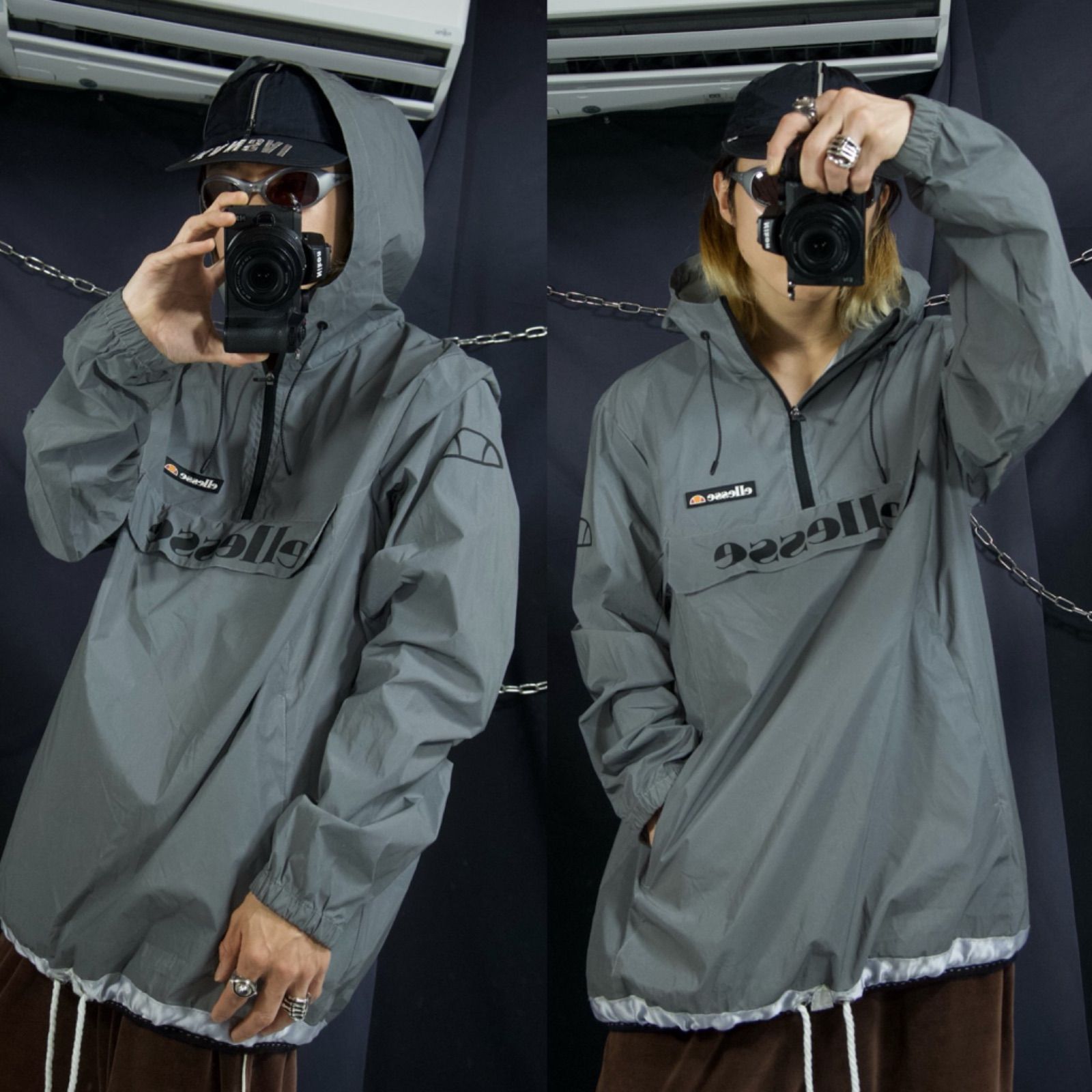 ellesse（エレッセ） アノラック パーカー Vintage ellesse italy anorak hoodie | 古着屋 grin days