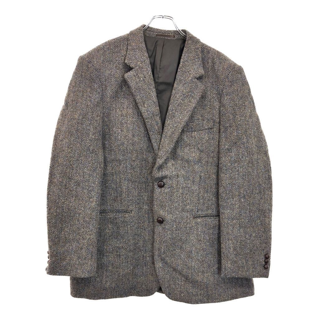 Harris Tweed ハリスツイード テーラードジャケット ブラウン(メンズ 