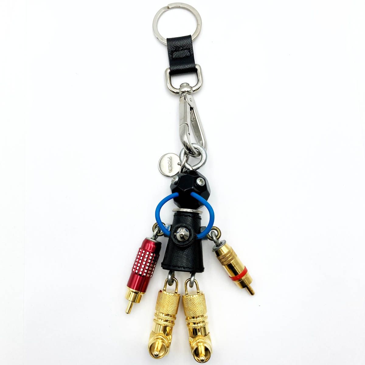 美品 PRADA プラダ キーホルダー ロボット チャーム 小物 マルチカラー 