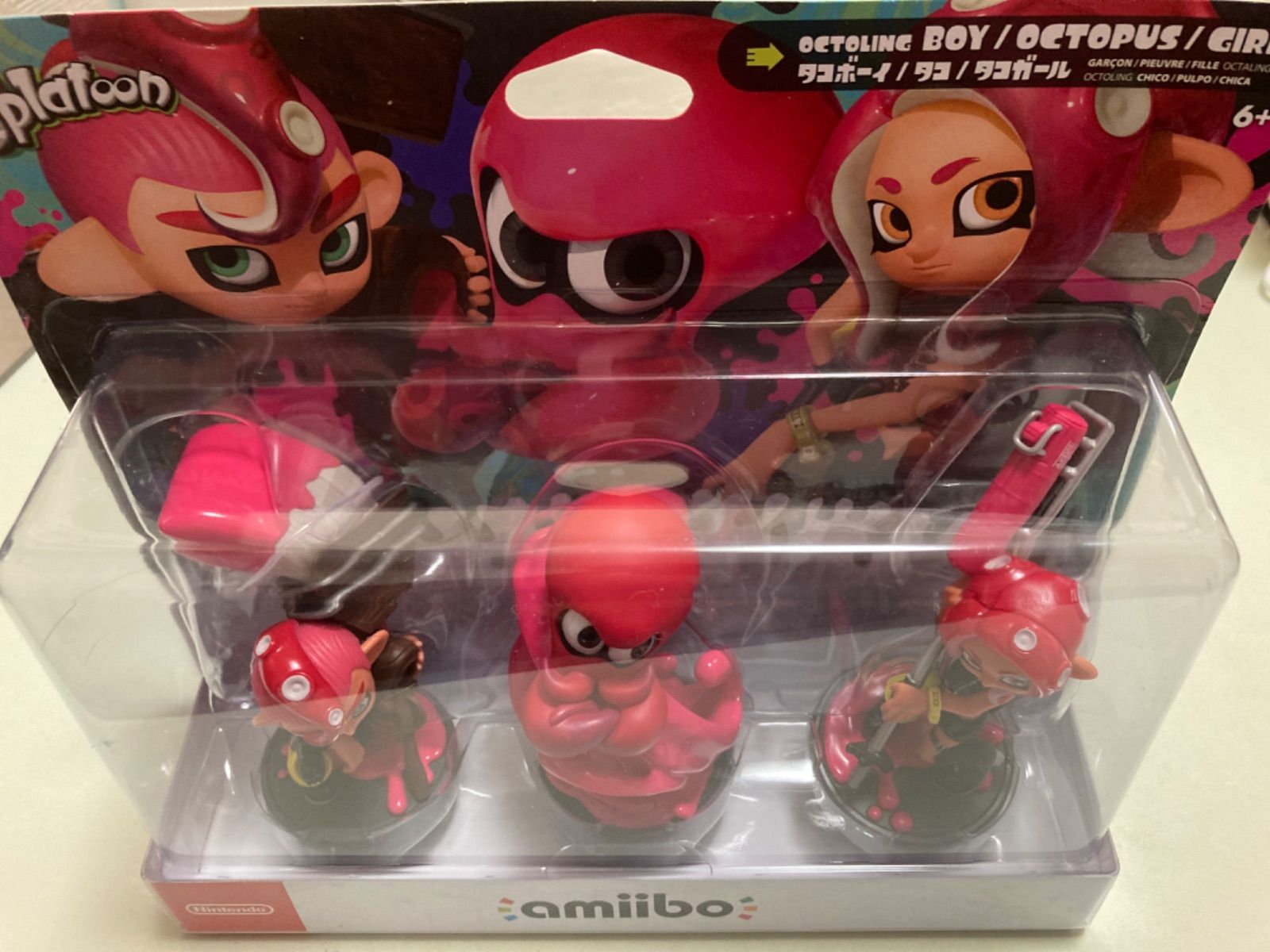 新品スプラトゥーン amiibo タコガール/タコ/タコボーイ トリプル