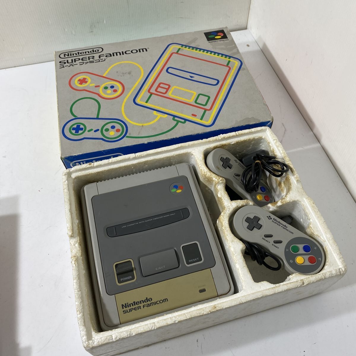 動作確認済み Nintendo スーパーファミコン 本体 コントローラー SHVC 