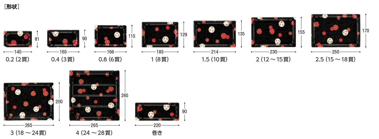 使い捨て容器蓋 CF寿司容器L 巻き 蓋 入サイズ 約22 3 9 2 cm 中央化学 透明