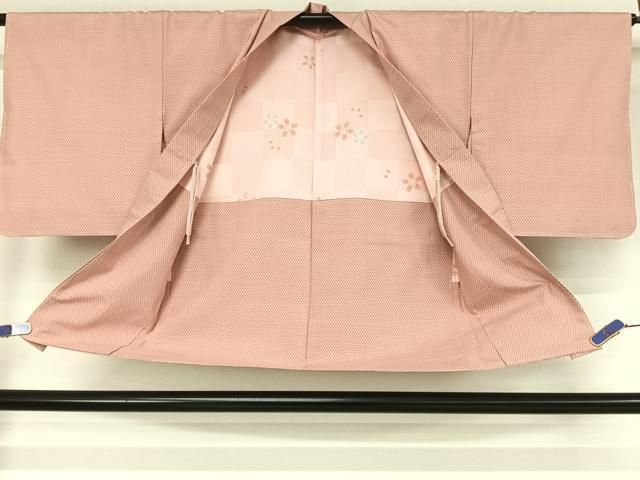 平和屋着物●塩沢紬　アンサンブル　十字絣　残布170cm　証紙付き　正絹　逸品　AAAY1630np 平和屋着物○塩沢紬 アンサンブル 十字絣 残布170cm 証紙付き 正絹