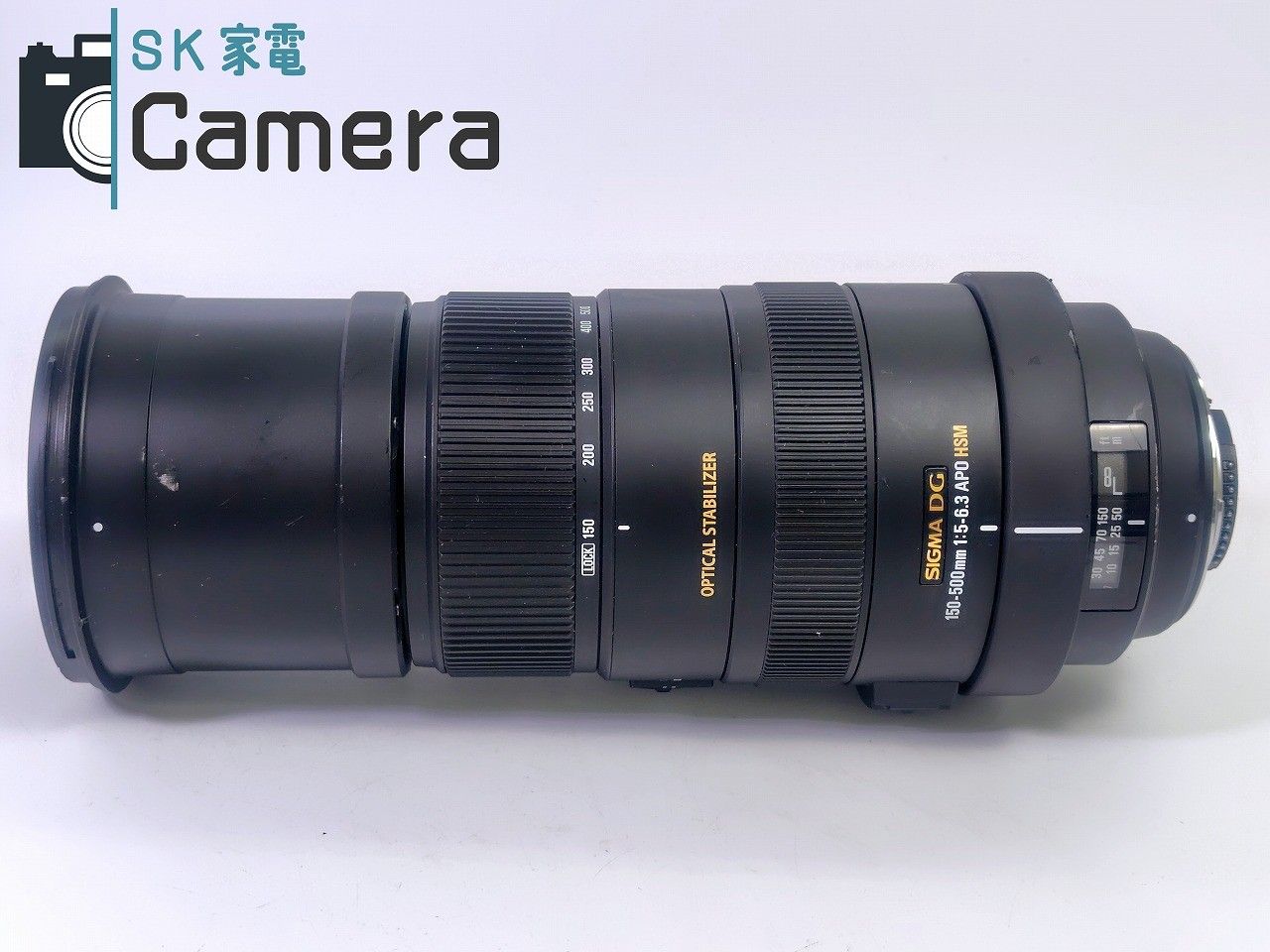 SIGMA DG 150-500mm F5-6.3 APO HSM OS OPTICAL STABILIZER