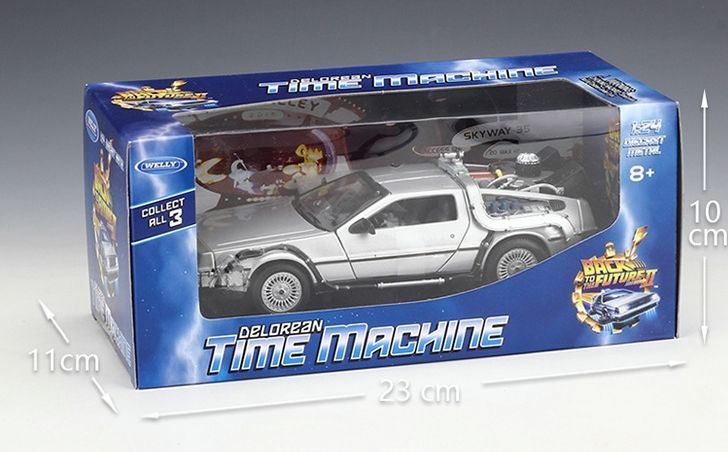 WELLY 1:24 ムービーレディプレイヤー 1 バック・トゥ・ザ・フューチャー模擬合金車モデル Oq7V765