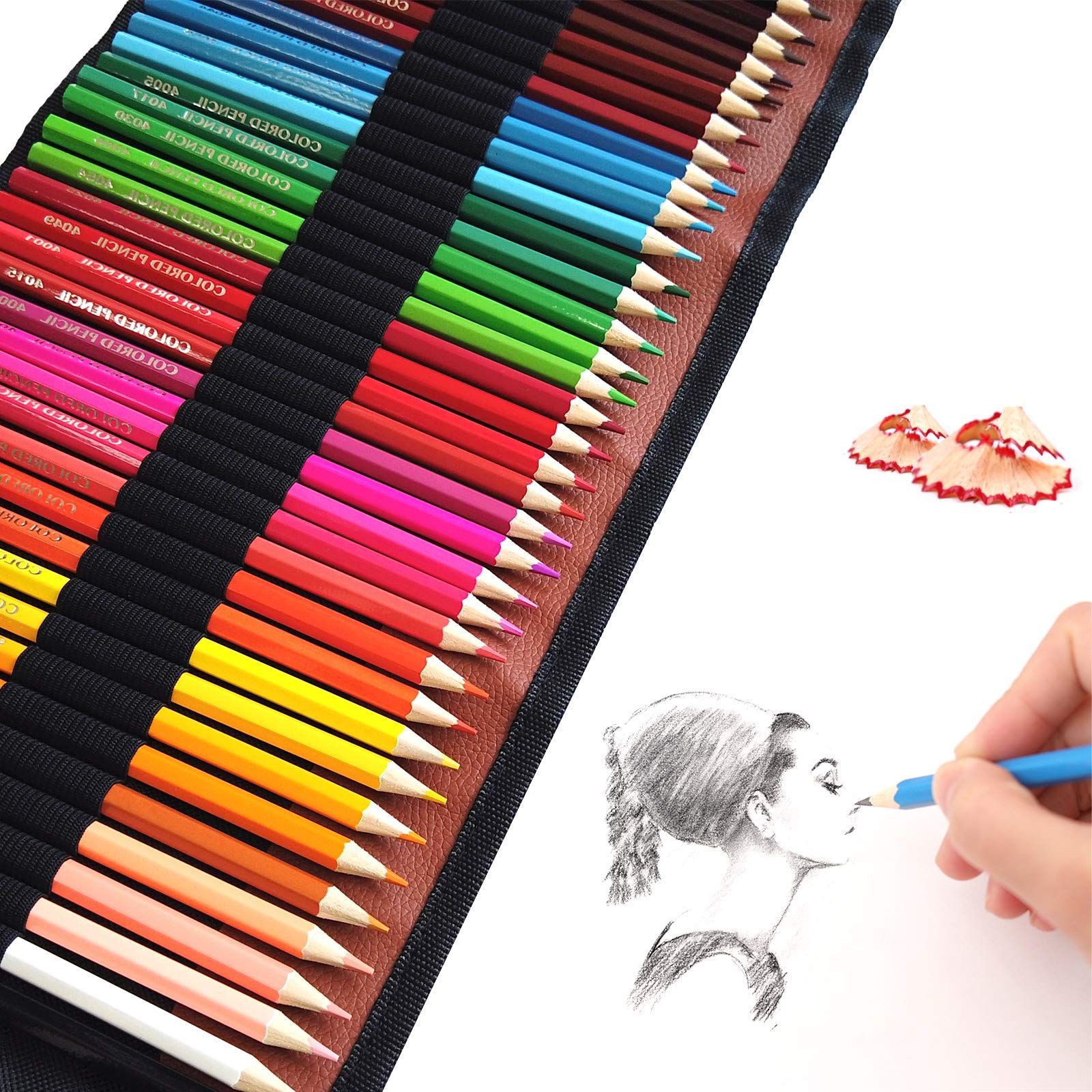 ☆ 色鉛筆セット 大人の塗り絵に 画材セット 鉛筆削り・消しゴム付き (72色