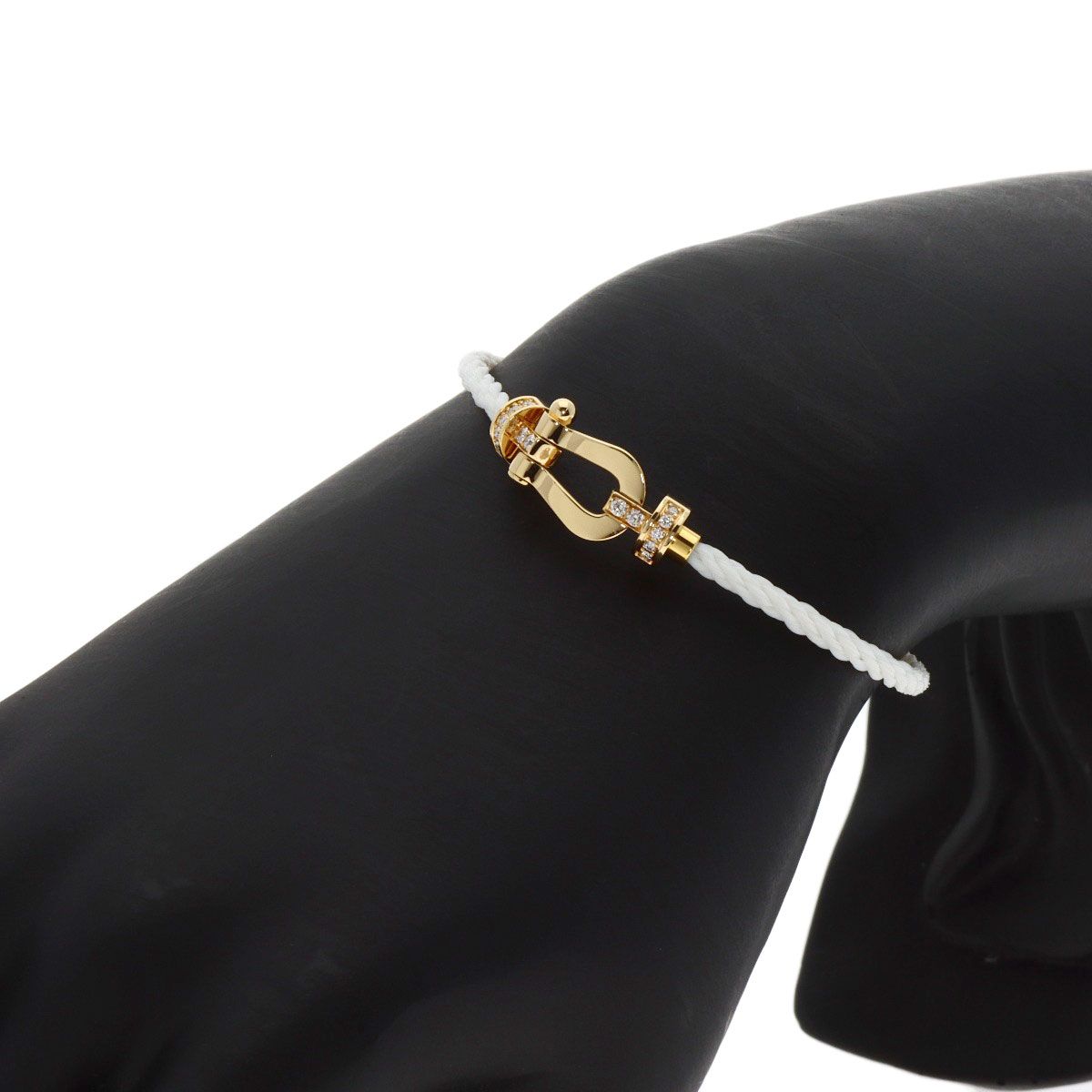 美品✨FRED フレッド フォース10 ラージ ブレスレット K18 ダイヤ付き フォース10ブレスレット 18K ピンクゴールド ダイアモンド