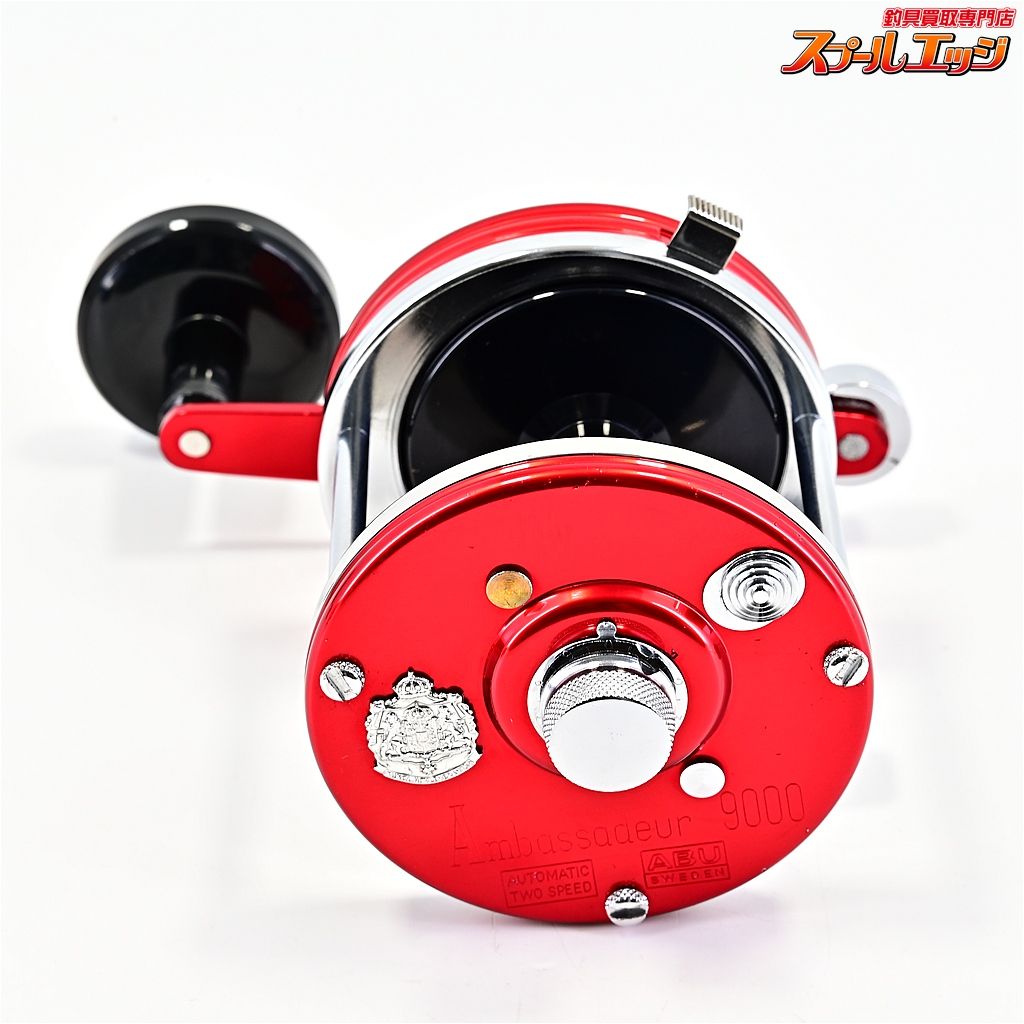 スタイリッシュな アブ アンバサダー 9000 オートマチック2スピード FN.037202 レッド 波リム ビッグA Abu ambassadeur m42291