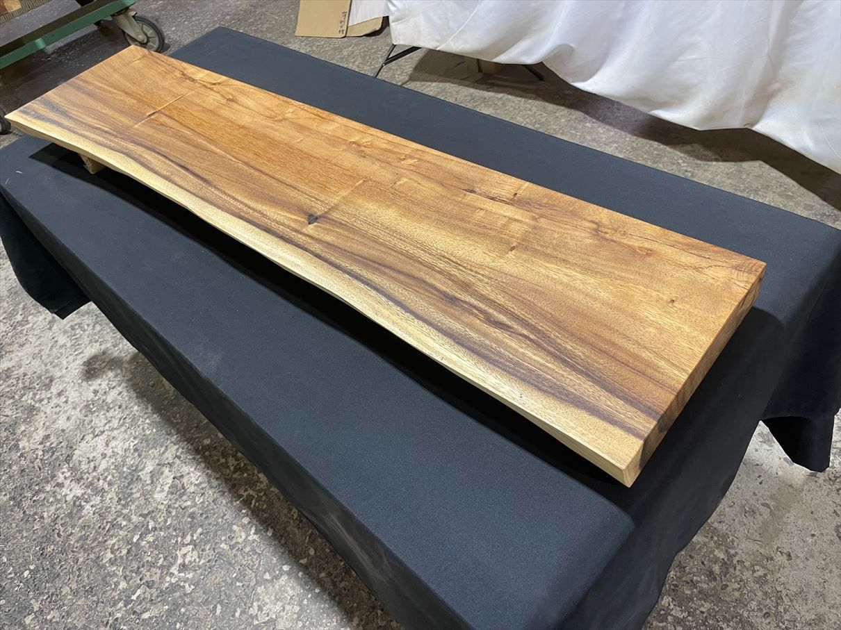 モンキーポッド3942 一枚板無垢 乾燥材 1280x260-230-260x50mm