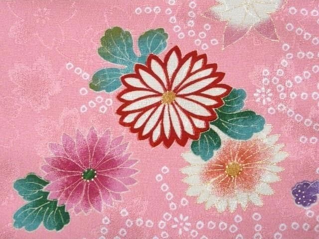 七五三 ７歳 女児 祝着 ピンク地 菊 麻の葉 かのこ模様 日本製 ひな祭り お雛様 065 STEELWINDOWSANDDOORS_COM